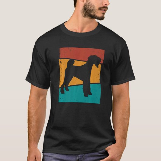 Retro Lakeland Terrier Dog T-Shirt (Vorderseite)