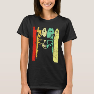 Retro Lama   Alpaka Lama Liebhaber T-Shirt