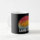 Retro Lamb Fries Geschenk Kaffeetasse (Vorderseite Links)