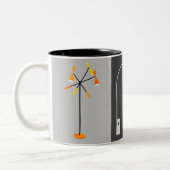 Retro-Lampen Zweifarbige Tasse (Links)