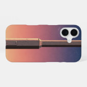 Retro-Lampenfuß iPhone 16 Hülle (Rückseite (Horizontal))