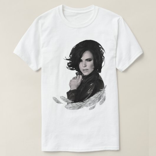 Retro Lana Parrilla Feathers T-Shirt (Design vorne)