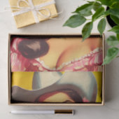 Retro-Landfrau Seidenpapier (Geschenk)