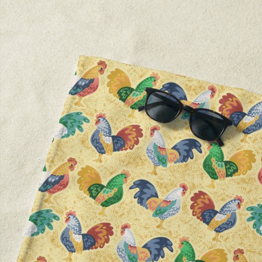 Retro Landhahn Strandtuch (Beispiel)