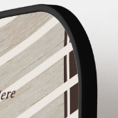 Retro Landkreis Club Holzbau Pickleball Schläger (Linke Seite)