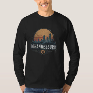 Retro-Landschaft von Johannesburg Vintage-Souvenir T-Shirt