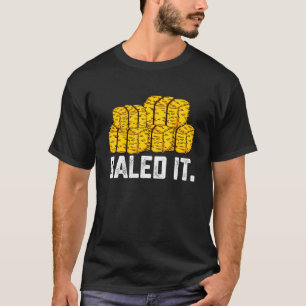 Retro-Landwirtschaft Lover Baled Es Funny Bauer Ni T-Shirt