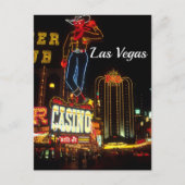 Retro Las Vegas Neon Wegweiser für Jahrgänge Postkarte (Vorderseite)