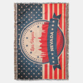 Retro Las Vegas Nevada Skyline Decke (Vorderseite Vertikal)