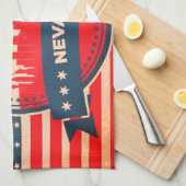 Retro Las Vegas Nevada Skyline Handtuch (Viertel Falte)