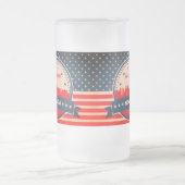 Retro Las Vegas Nevada Skyline Mattglas Bierglas (Mittel)