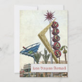 Retro Las Vegas Nevada Stylish Vegas Strip Einladung (Vorderseite)