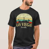 Retro Las Vegas Nevada Vegas Strip Spline T-Shirt (Vorderseite)