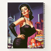 Retro Las Vegas Pin-up Notizblock (Rückseite)