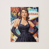 Retro Las Vegas Pin-up Puzzle (Vertikal)
