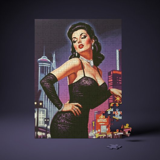 Retro Las Vegas Pin-up Puzzle