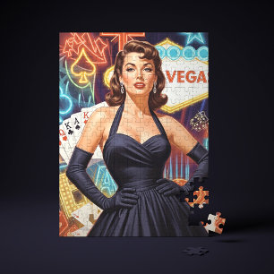 Retro Las Vegas Pin-up Puzzle