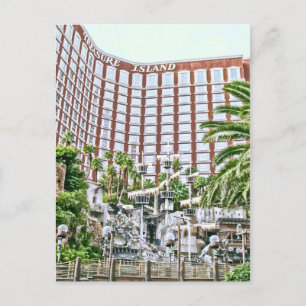 Retro Las Vegas Postkarte