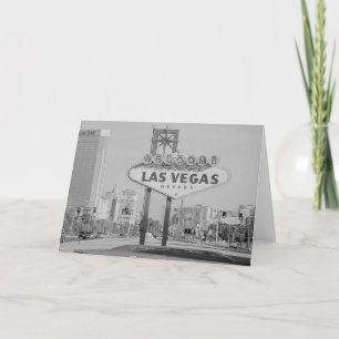 Retro Las Vegas Sign Card Karte