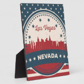 Retro Las Vegas Skyline Fotoplatte (Seite)