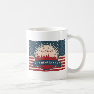Retro Las Vegas Skyline Kaffeetasse