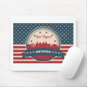 Retro Las Vegas Skyline Mousepad (Mit Mouse)