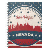 Retro Las Vegas Skyline Notizblock (Vorderseite)