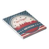 Retro Las Vegas Skyline Notizblock (angewinkelt)
