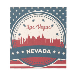 Retro Las Vegas Skyline Notizblock