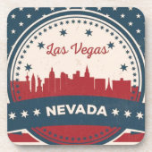 Retro Las Vegas Skyline Untersetzer (Vorderseite)