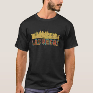 Retro Las Vegas Skyline Vintage Stadtbild Las Vega T-Shirt