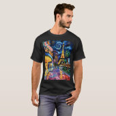 Retro Las Vegas Van Gogh Casino T-Shirt (Vorne ganz)