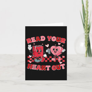 Retro las your Heart Out Valentinstag Teacher B Karte