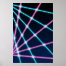 Retro Laser Beam School Portrait Photo Backdrop