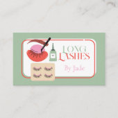 Retro Lash Extension Lashes Schönheit Visitenkarte (Vorderseite)