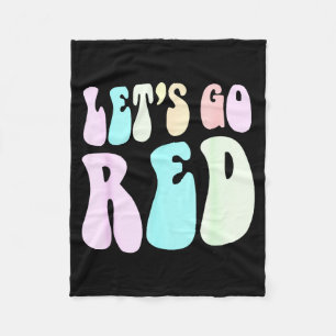 Retro Lass uns gehen Rotes Team Kriegs Spiel Somme Fleecedecke