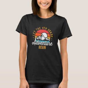 RETRO Lasse das 4. Grade Adventure Begin Teacher B T-Shirt