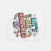 Retro Lasse den IVF-Fertilitätstransfer abbrechen Fleecedecke (Vorderseite (Horizontal))