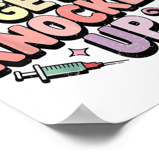 Retro Lasse den IVF-Fertilitätstransfer abbrechen Poster (Ecke)