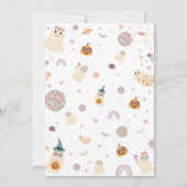 Retro Lasse Ghouls Halloween-Einladung Einladung (Rückseite)