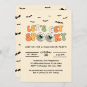 Retro Lasse Spooky Costume Halloween-Party Einladung (Vorne/Hinten)