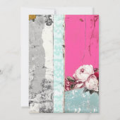 Retro Lasse uns Kuchen essen - Französische Party Einladung (Rückseite)