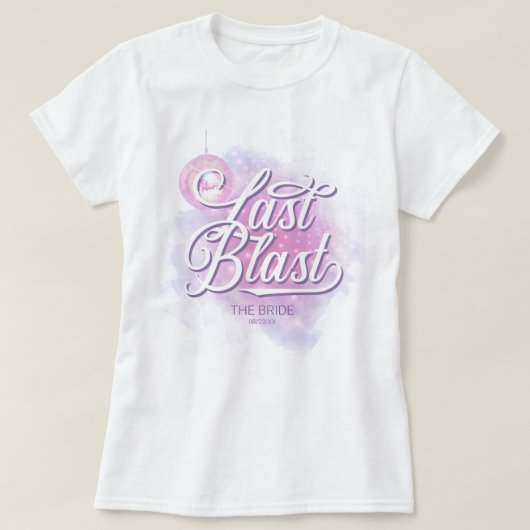 Retro Last Blast Disco Bachelorette Bride ID928 T-Shirt (Design vorne)