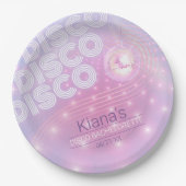 Retro Last Blast Disco Bachelorette ID928 Pappteller (Vorderseite)