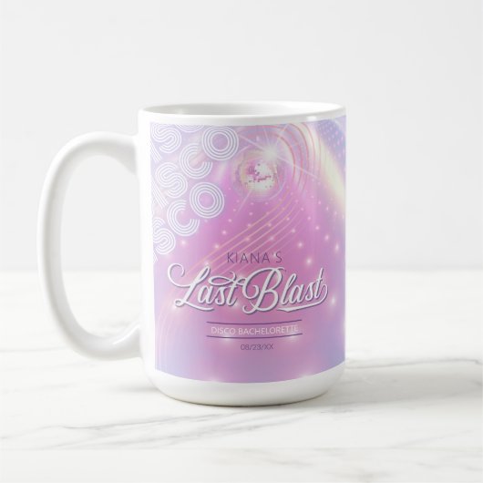 Retro Last Blast Disco Bachelorette v2 ID928 Kaffeetasse (Links)
