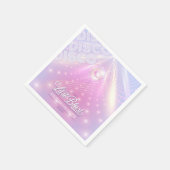 Retro Last Blast Disco Bachelorette v2 ID928 Serviette (Ecke)