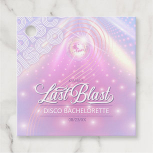 Retro Last Blast Disco Junggesellinnenabschied v2 Geschenkanhänger