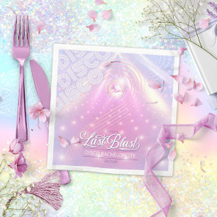 Retro Last Blast Disco Junggesellinnenabschied v2 Serviette