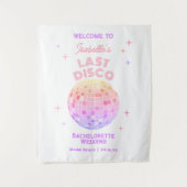 Retro Last Disco Bachelorette Wandteppich (Vorderseite)