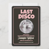 Retro Last Disco Bachelorette Wochenende Einladung (Vorderseite)
